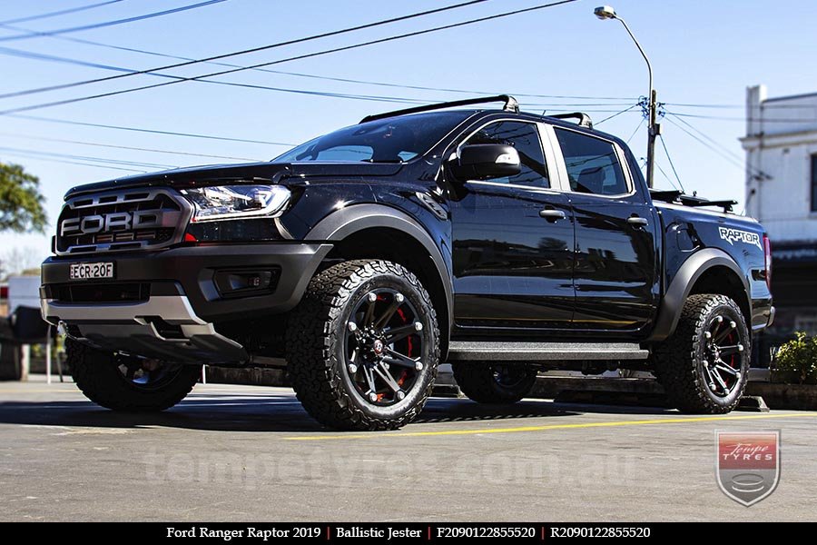 20x9.0 Ballistic Jester on FORD RANGER RAPTOR