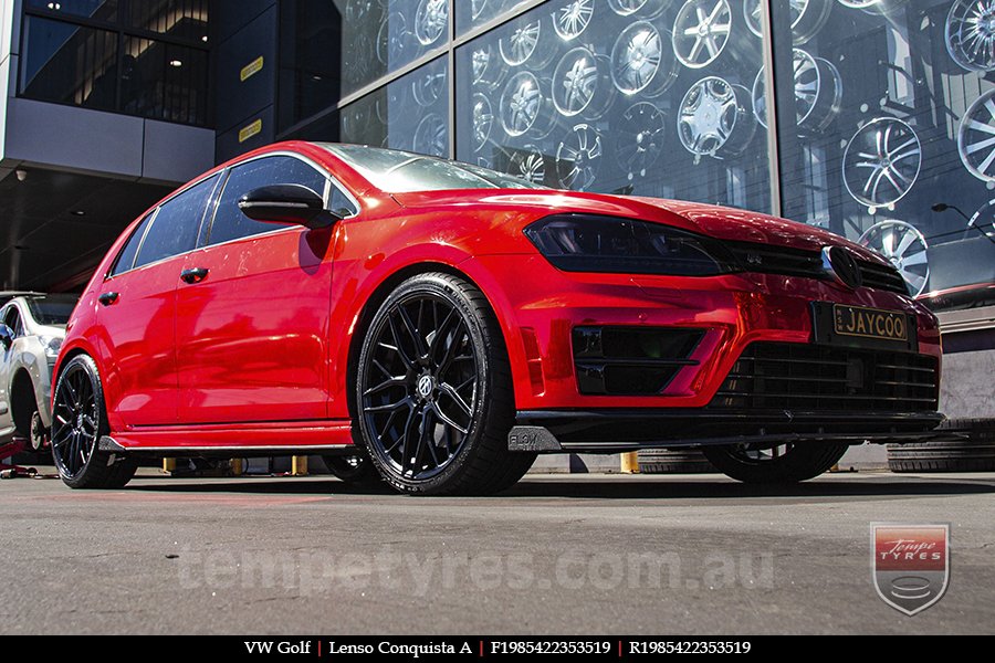 19x8.5 19x9.5 Lenso Conquista A CQA MK  on VW GOLF