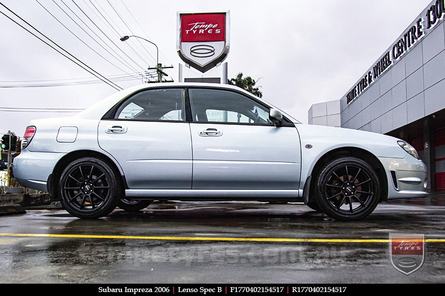 17x7.0 Lenso Spec B MB on SUBARU IMPREZA