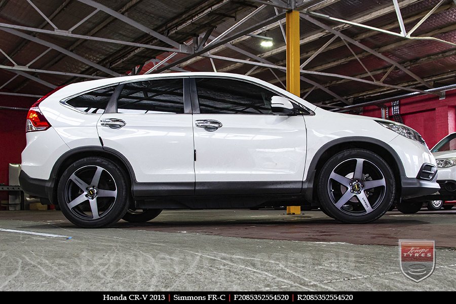 20x8.5 20x10 Simmons FR-C Black Tint NCT on HONDA CRV