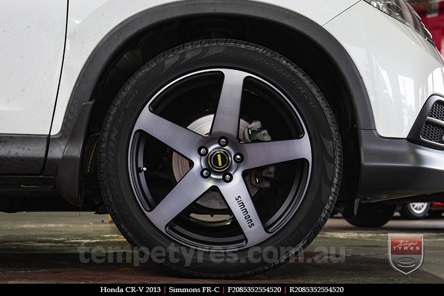 20x8.5 20x10 Simmons FR-C Black Tint NCT on HONDA CRV