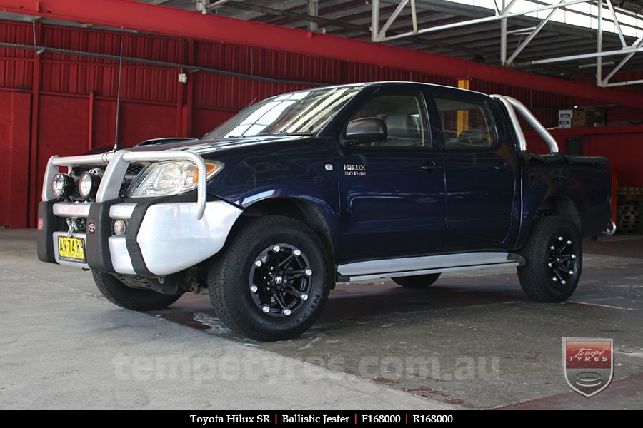 16x8.0 Ballistic Jester on TOYOTA HILUX