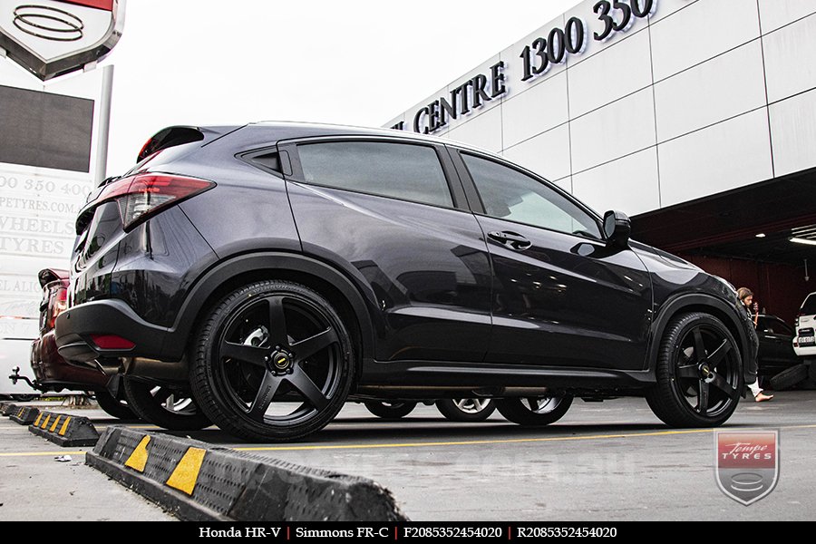 20x8.5 20x10 Simmons FR-C Satin Black NCT on HONDA HRV