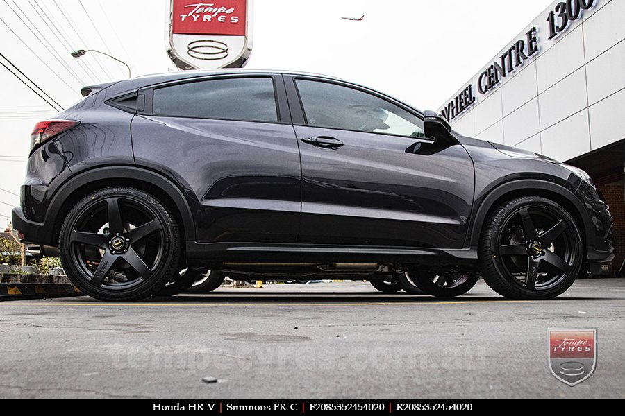 20x8.5 20x10 Simmons FR-C Satin Black NCT on HONDA HRV