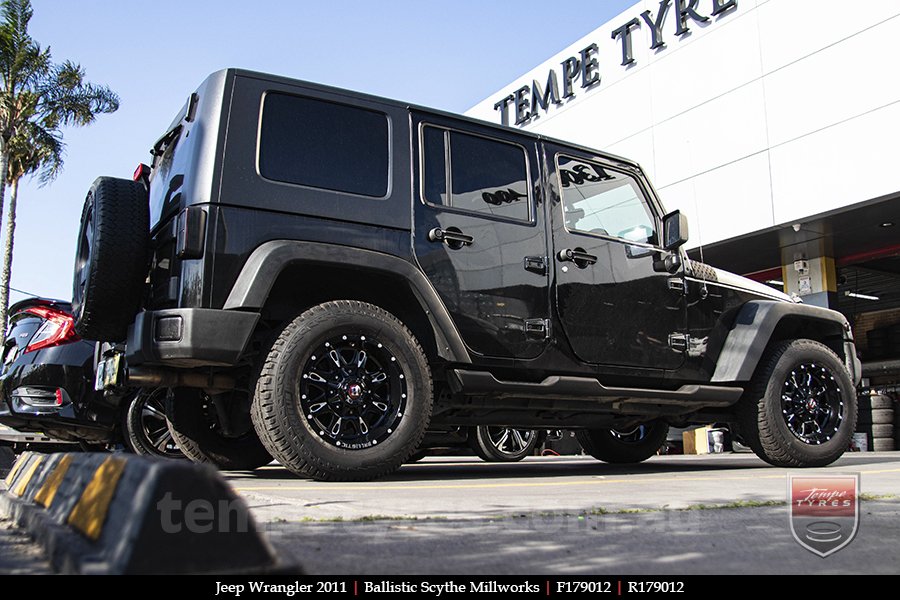 17x9.0 Ballistic Scythe Millworks on JEEP WRANGLER