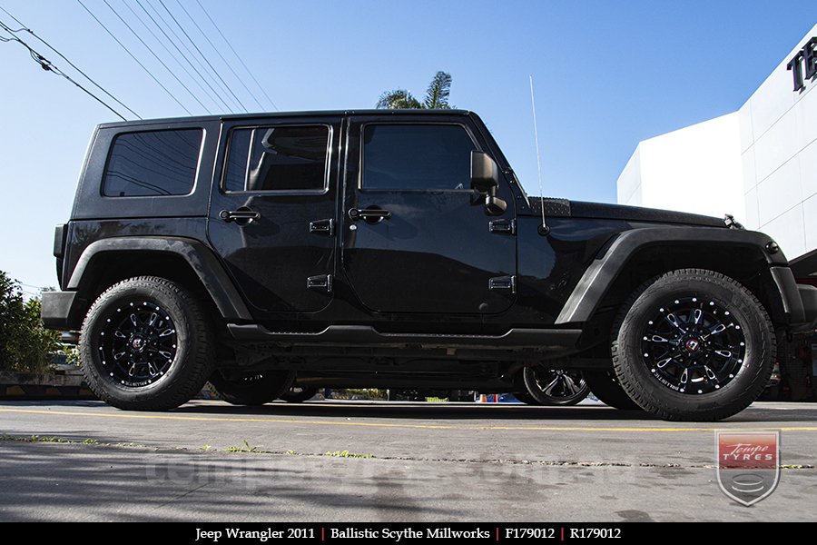 17x9.0 Ballistic Scythe Millworks on JEEP WRANGLER