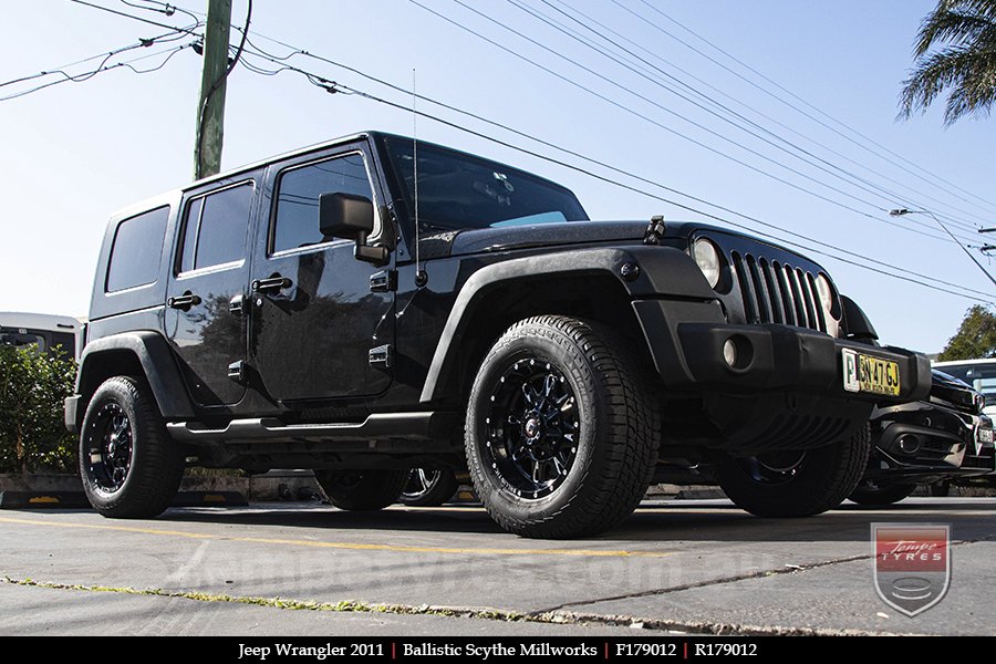 17x9.0 Ballistic Scythe Millworks on JEEP WRANGLER