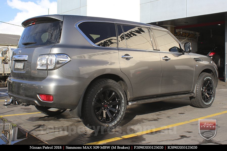 20x9.0 Simmons MAX X09 MBW on NISSAN PATROL