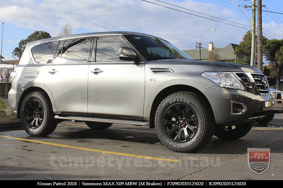 20x9.0 Simmons MAX X09 MBW on NISSAN PATROL