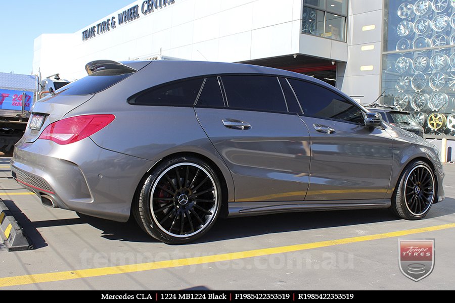 19x8.5 19x9.5 1224 MB1224 Black on MERCEDES CL-CLASS