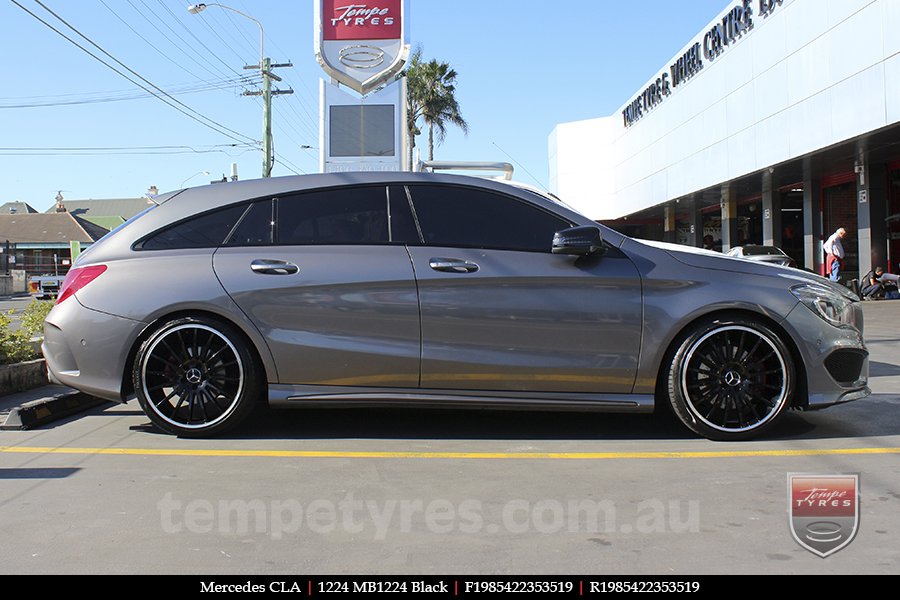 19x8.5 19x9.5 1224 MB1224 Black on MERCEDES CL-CLASS