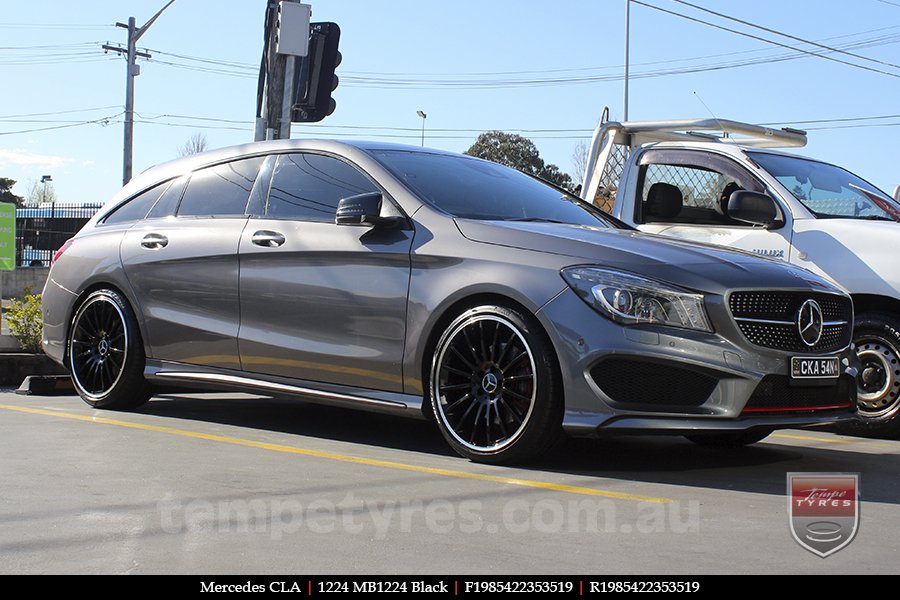 19x8.5 19x9.5 1224 MB1224 Black on MERCEDES CL-CLASS