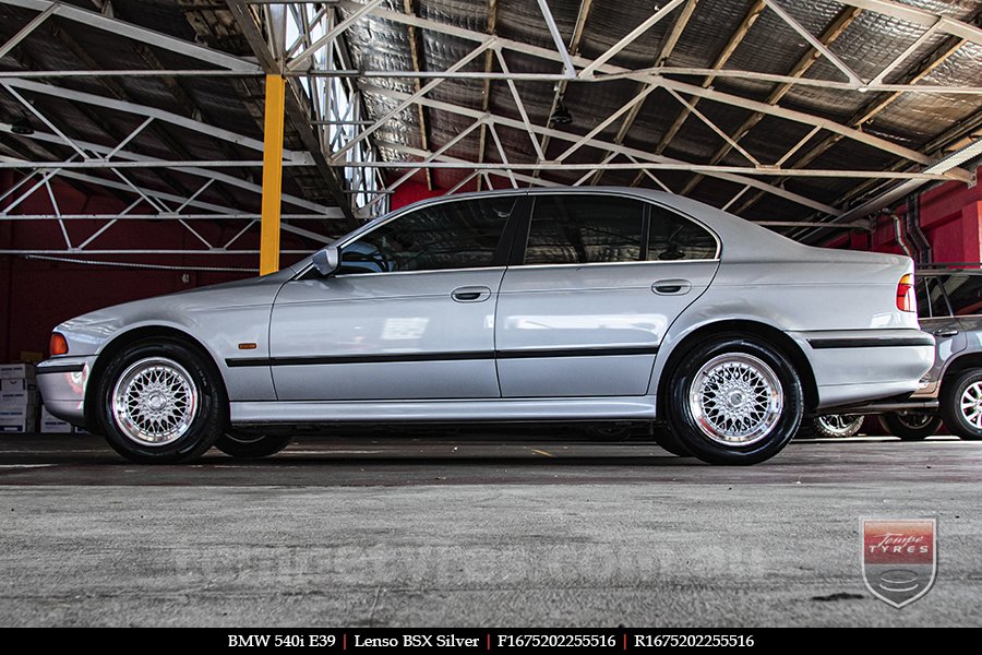 16x7.5 Lenso BSX Silver on BMW 5 SERIES