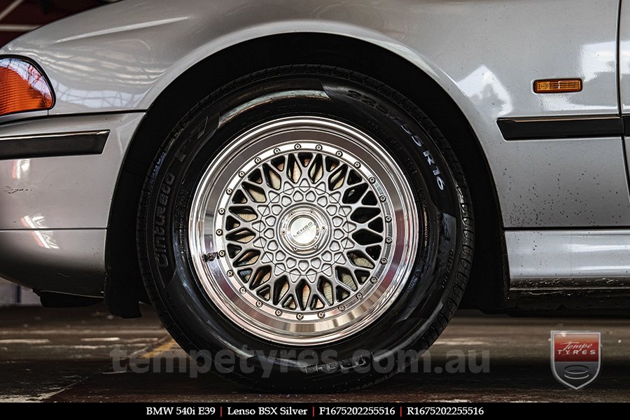 16x7.5 Lenso BSX Silver on BMW 5 SERIES