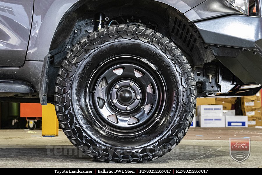 17x8.0 Ballistic BWL Steel on TOYOTA LANDCRUISER