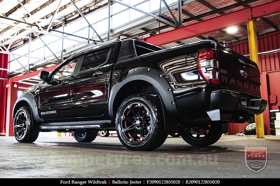 20x9.0 Ballistic Jester on FORD RANGER WILDTRAK