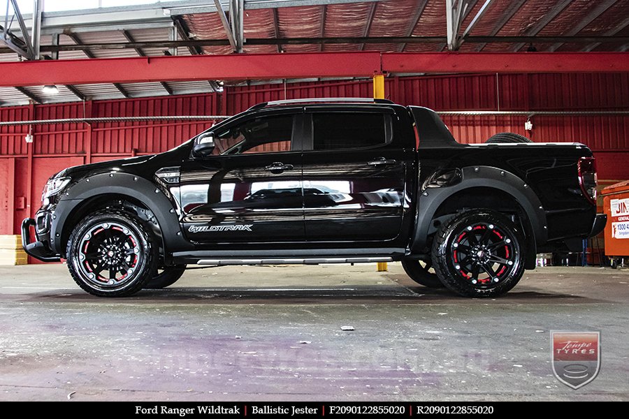 20x9.0 Ballistic Jester on FORD RANGER WILDTRAK