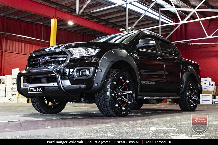 20x9.0 Ballistic Jester on FORD RANGER WILDTRAK