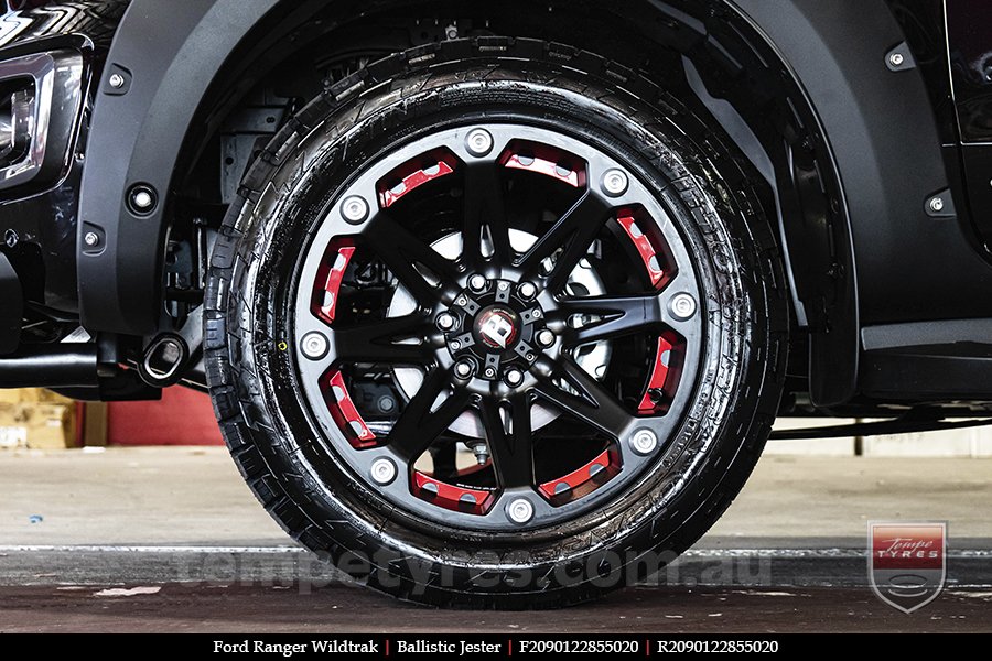 20x9.0 Ballistic Jester on FORD RANGER WILDTRAK