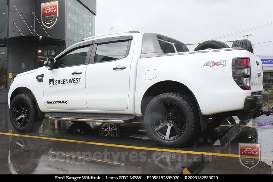 20x9.5 Lenso RTG MBW on FORD RANGER WILDTRAK