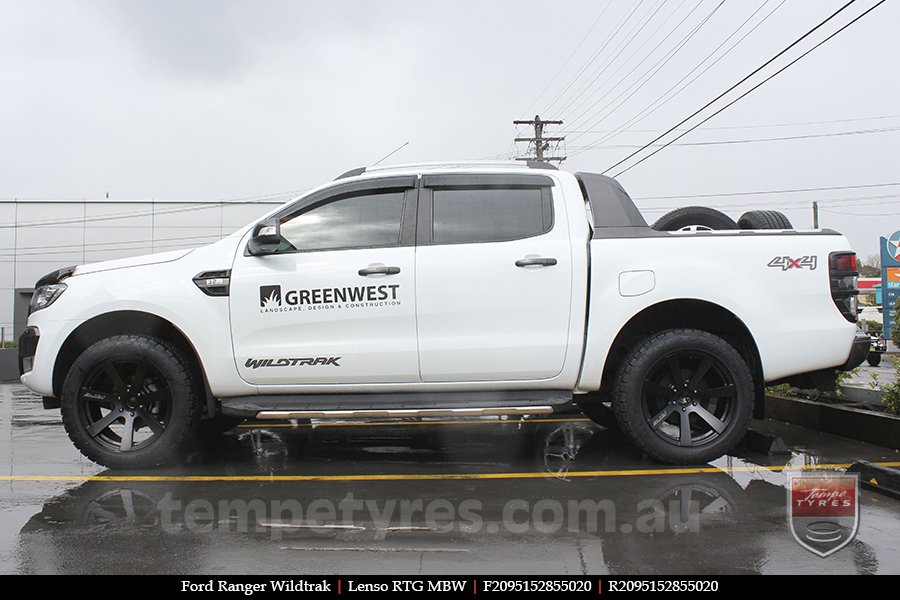 20x9.5 Lenso RTG MBW on FORD RANGER WILDTRAK