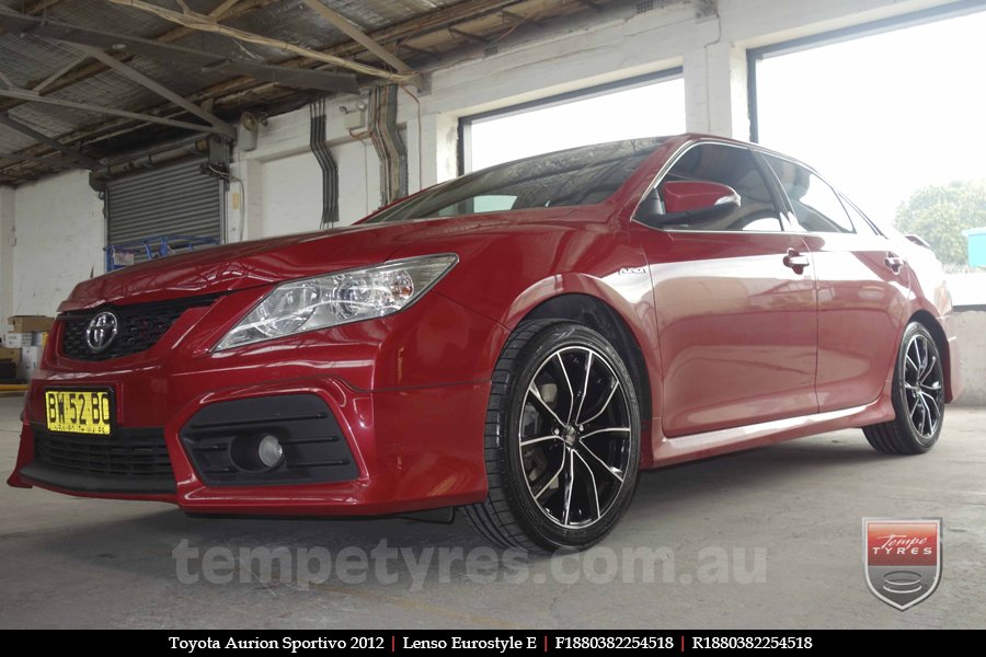 18x8.0 Lenso Eurostyle E ESE on TOYOTA AURION