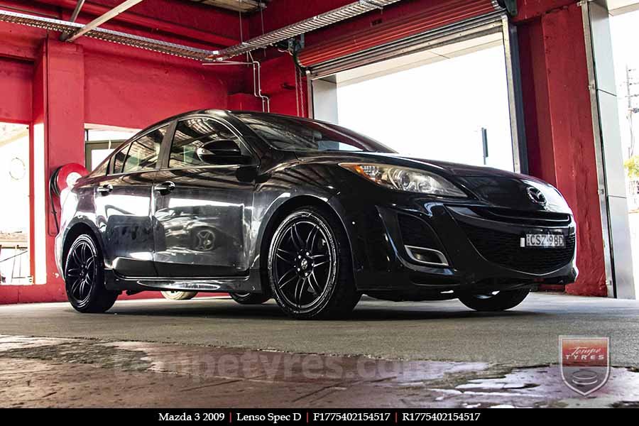 17x7.5 Lenso Spec D MB on MAZDA 3