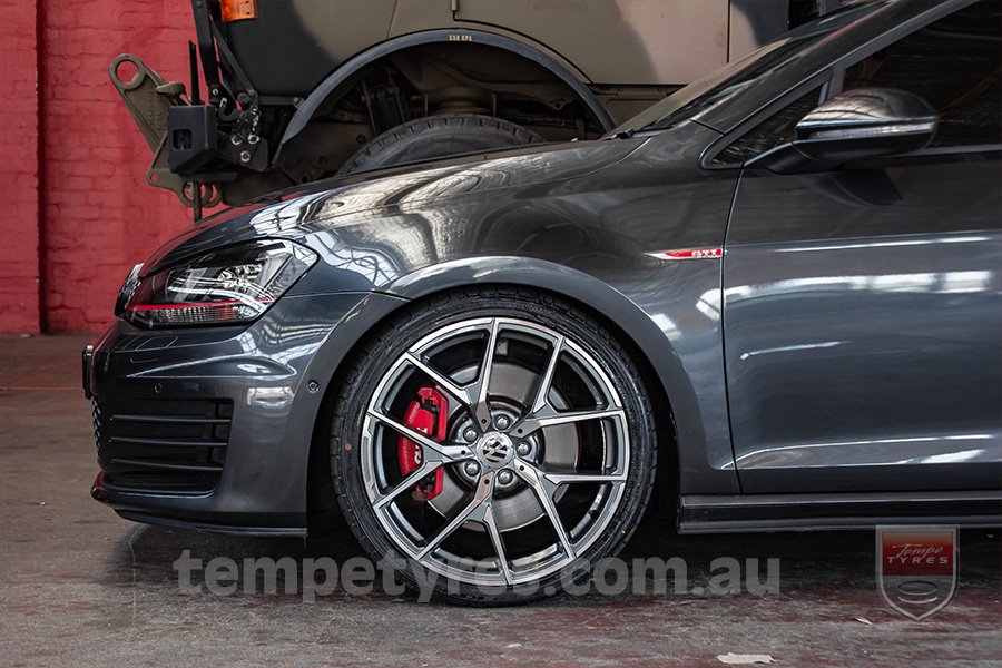 19x8.0 19x9.0 5626 MB507 Dark Grey on VW GOLF