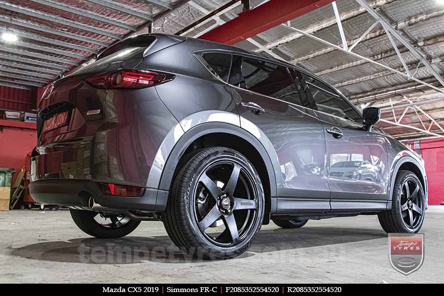 20x8.5 20x10 Simmons FR-C Satin Black NCT on MAZDA CX5