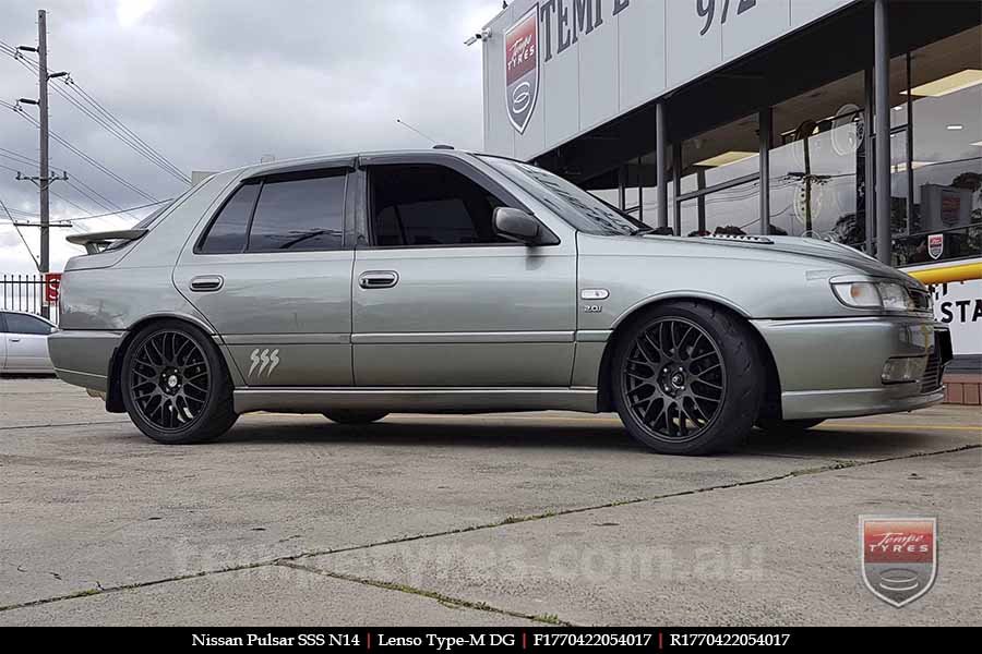 17x7.0 Lenso Type-M - DG on NISSAN PULSAR