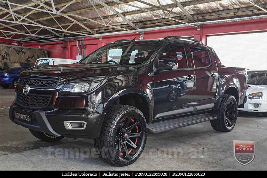 20x9.0 Ballistic Jester on HOLDEN COLORADO