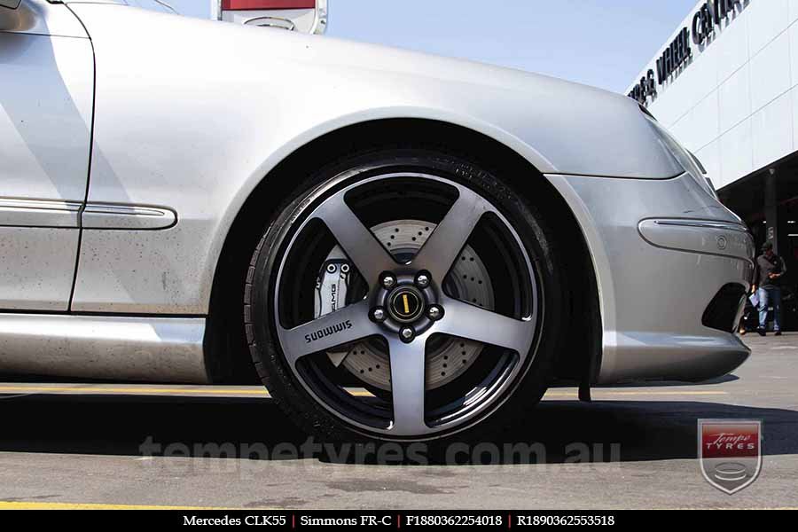 18x8.0 18x9.0 Simmons FR-C Black Tint NCT on MERCEDES CLK-Class