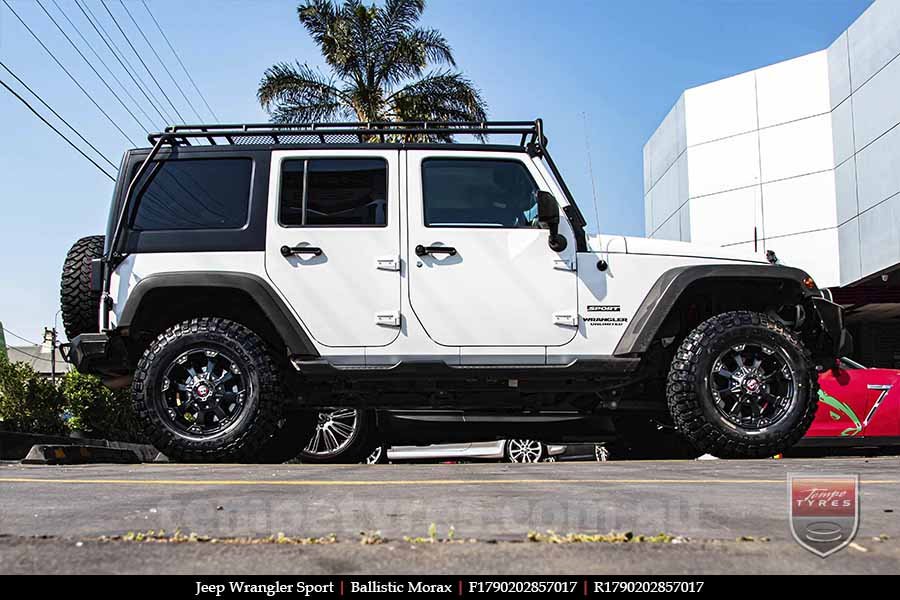 17x9.0 Ballistic Morax on JEEP WRANGLER