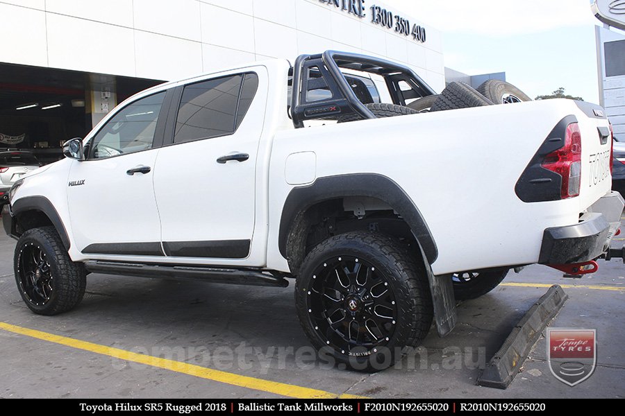 20x10 Ballistic Tank Millworks on TOYOTA HILUX SR5