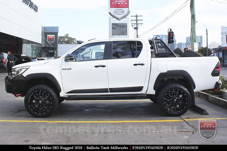 20x10 Ballistic Tank Millworks on TOYOTA HILUX SR5