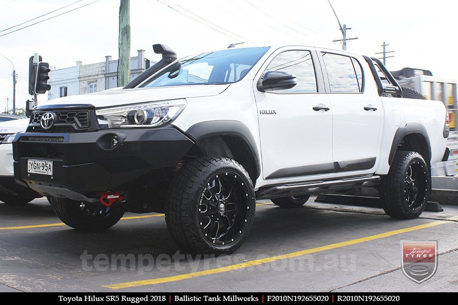 20x10 Ballistic Tank Millworks on TOYOTA HILUX SR5