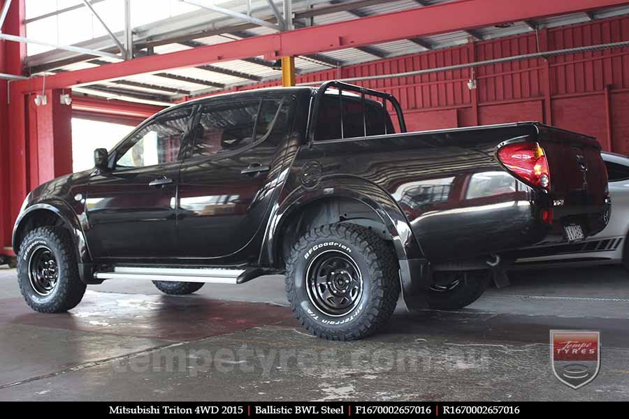 16x7.0 Ballistic BWL Steel on MITSUBISHI TRITON