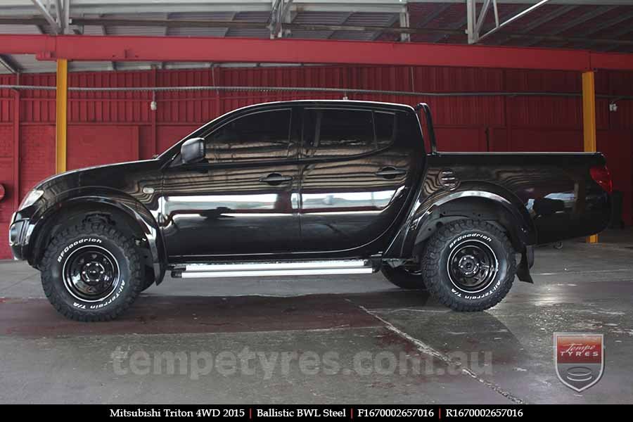 16x7.0 Ballistic BWL Steel on MITSUBISHI TRITON