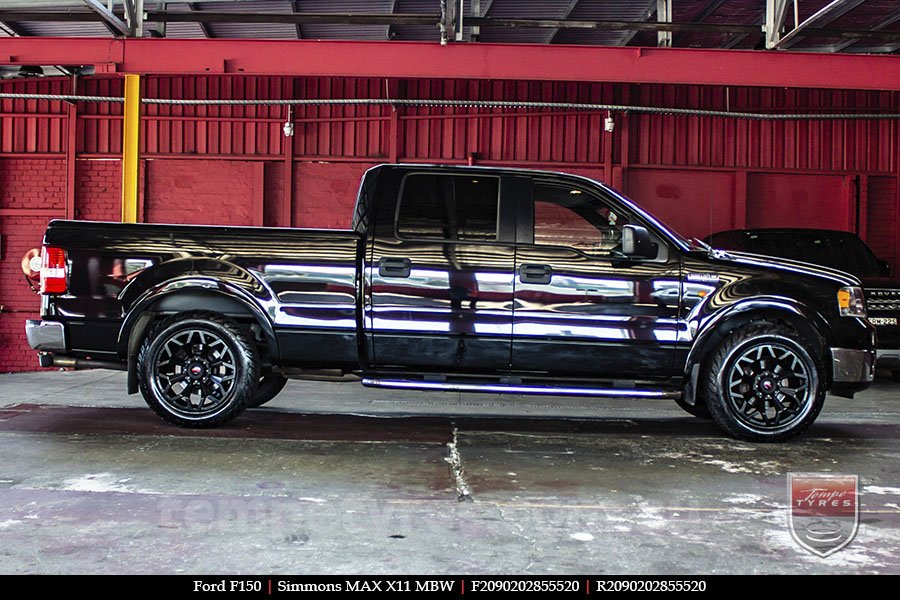 20x9.0 Simmons MAX X11 MBW on FORD F150 