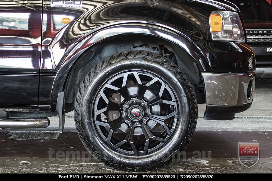 20x9.0 Simmons MAX X11 MBW on FORD F150 