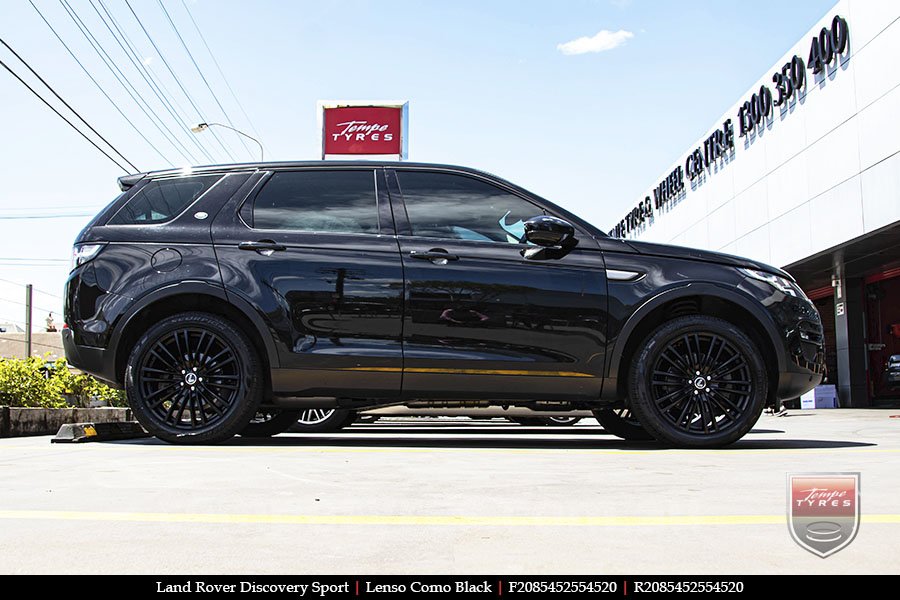 20x8.5 Lenso Como Black on LAND ROVER DISCOVERY SPORT