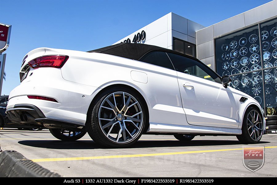 19x8.5 1332 AU1332 Dark Grey on AUDI S3