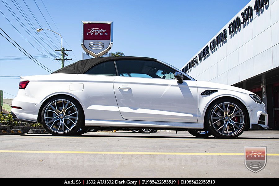 19x8.5 1332 AU1332 Dark Grey on AUDI S3