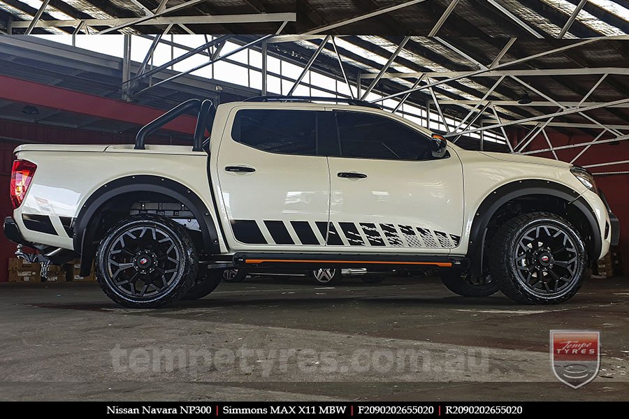 20x9.0 Simmons MAX X11 MBW on NISSAN NAVARA NP300