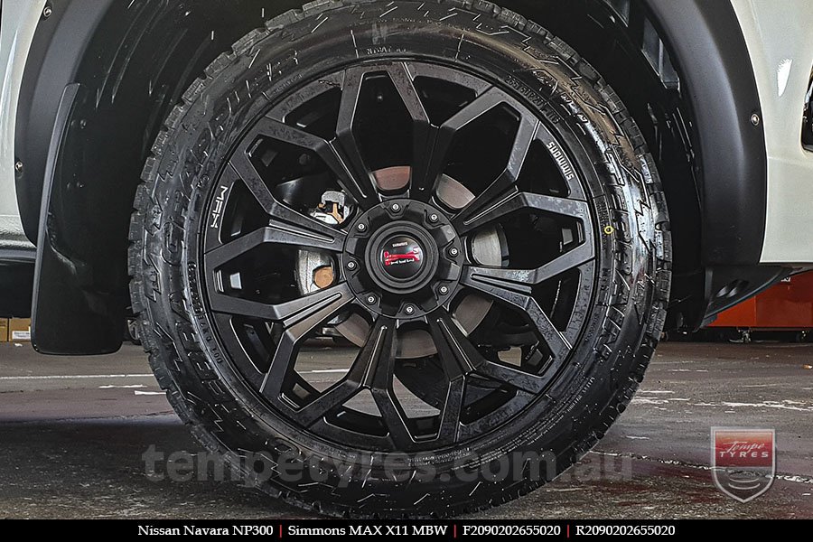 20x9.0 Simmons MAX X11 MBW on NISSAN NAVARA NP300