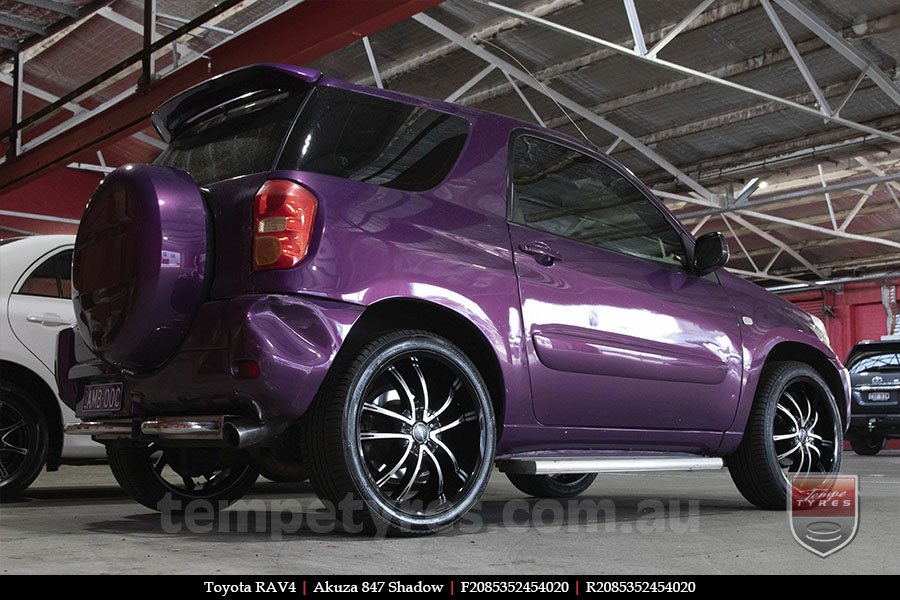 20x8.5 Akuza 847 Shadow on TOYOTA RAV4