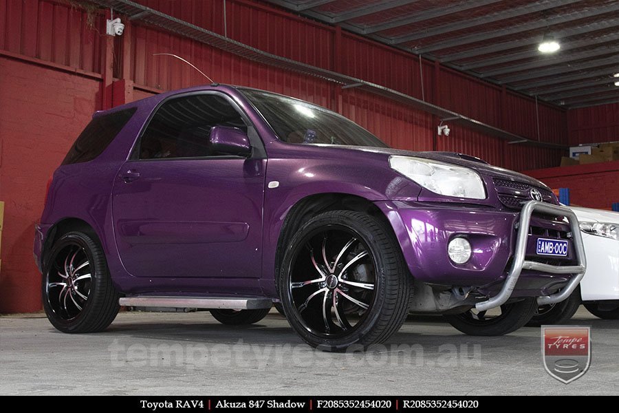 20x8.5 Akuza 847 Shadow on TOYOTA RAV4