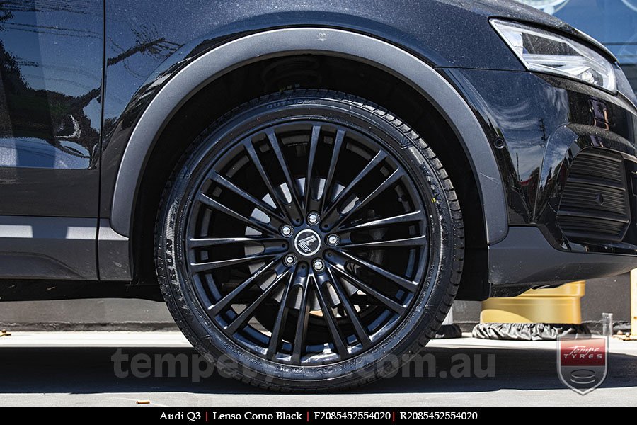 20x8.5 Lenso Como Black on AUDI Q3