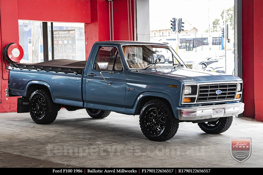 17x9.0 Ballistic Anvil Millworks on FORD F100 