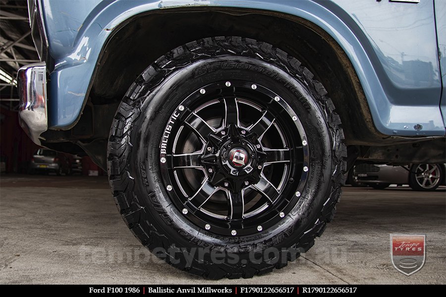 17x9.0 Ballistic Anvil Millworks on FORD F100 